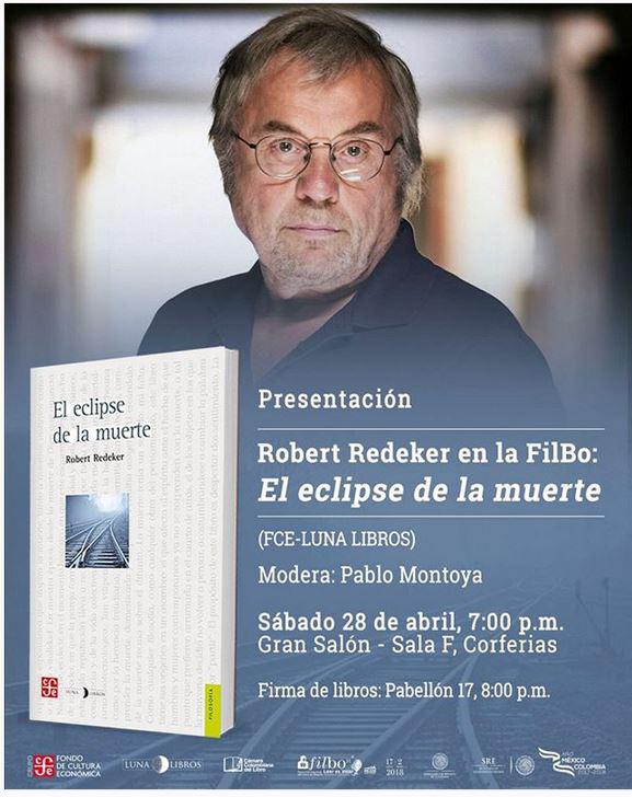 Robert Redeker, philosophe, invité à la Filbo de Bogota, pour El eclipse de la muerte.